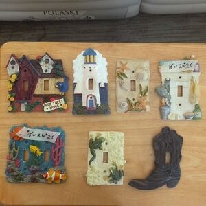 Decorative ceramic switch plates